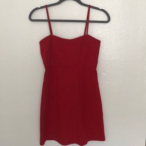 Mini red dress